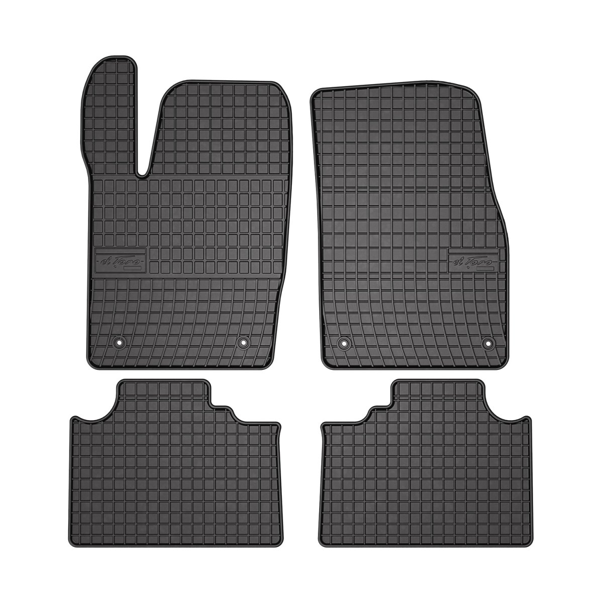 Dodge Durango Floor Mats - Omac - El Toro Rubber 4 Pcs - Black - 2013 Dodge Durango Floor Mats - Omac - El Toro Rubber 4 Pcs - Black - 2013